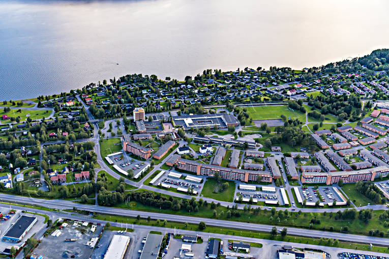 aerial photo, aerial photo, aerial photos, aerial photos, drone aerial, drönarfoto, Jamtland, Lugnvik, Ostersund, residential area, städer, summer