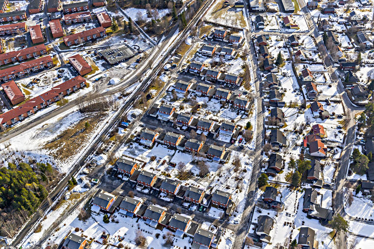 aerial photo, aerial photo, aerial photos, aerial photos, drone aerial, drönarfoto, Jamtland, Lugnvik, Ostersund, städer, winter