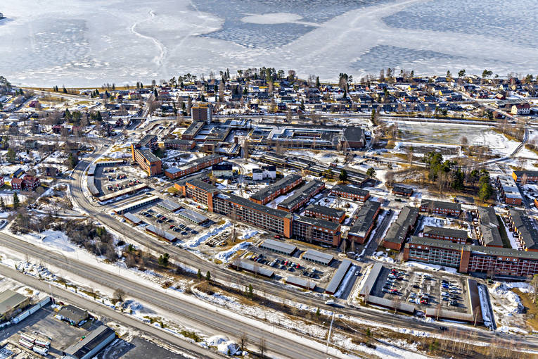 aerial photo, aerial photo, aerial photos, aerial photos, drone aerial, drnarfoto, Jamtland, Lugnvik, Ostersund, stder, winter