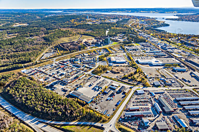 aerial photo, aerial photo, aerial photos, aerial photos, drone aerial, drönarfoto, industrial area, Jamtland, Lugnvik, Ostersund, städer