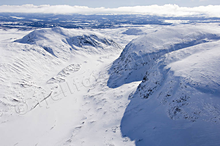 aerial photo, aerial photo, aerial photos, aerial photos, drone aerial, drönarfoto, Jamtland, landscapes, Lunndorren, Lunndorrspasset, mountain, winter