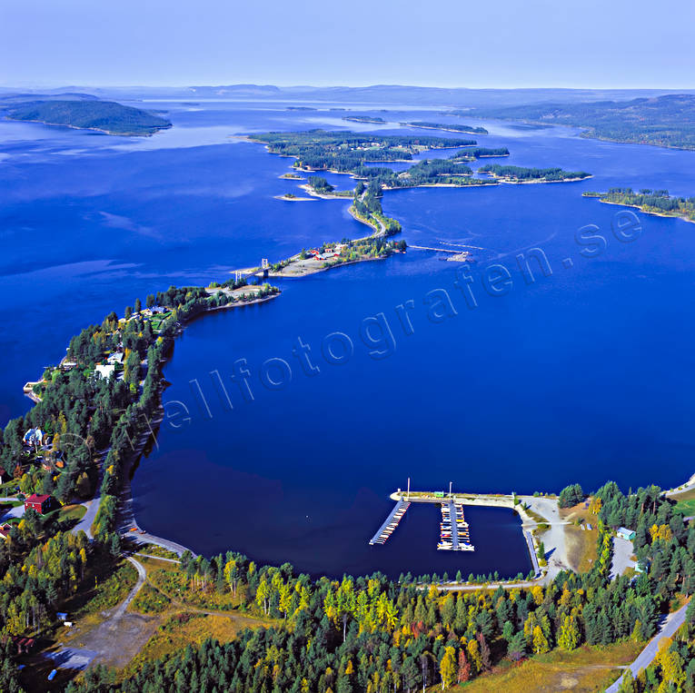 aerial photo, aerial photo, aerial photos, aerial photos, autumn, boat harbour, community, drone aerial, drnarfoto, landscapes, Lapland, Luspviken, port, samhllen, small-boat harbour, Storuman, Ume river, watercourse