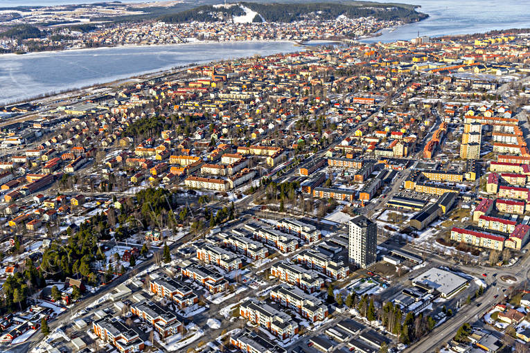 aerial photo, aerial photo, aerial photos, aerial photos, drone aerial, drnarfoto, Jamtland, Marielund, Ostersund, stder, winter