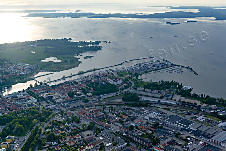 aerial photo, aerial photo, aerial photos, aerial photos, drone aerial, drnarfoto, Mariestad, stder, summer, Vnern, Vstergtland