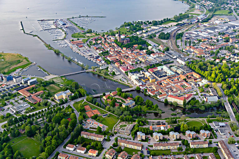 aerial photo, aerial photo, aerial photos, aerial photos, drone aerial, drnarfoto, Mariestad, stder, summer, Vnern, Vstergtland