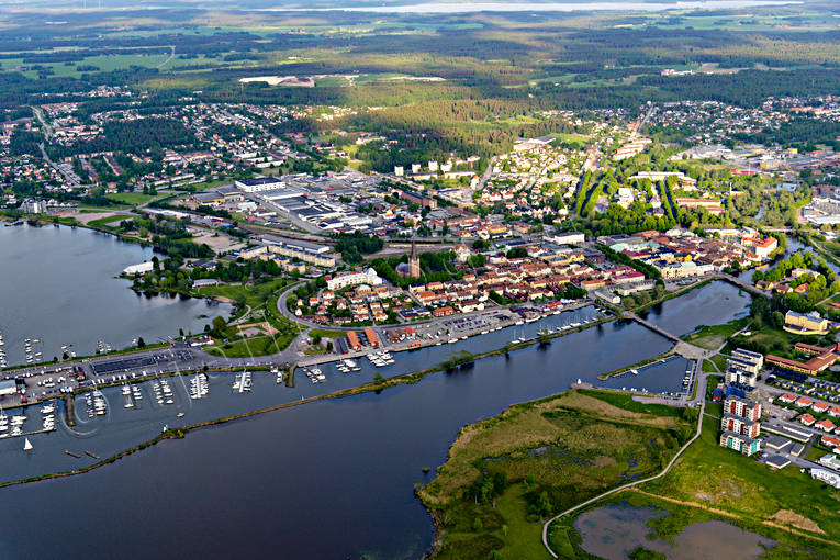 aerial photo, aerial photo, aerial photos, aerial photos, drone aerial, drnarfoto, Mariestad, stder, summer, Vnern, Vstergtland