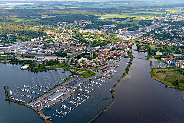 aerial photo, aerial photo, aerial photos, aerial photos, boat harbour, drone aerial, drnarfoto, Mariestad, port, small-boat harbour, stder, summer, Vnern, Vstergtland