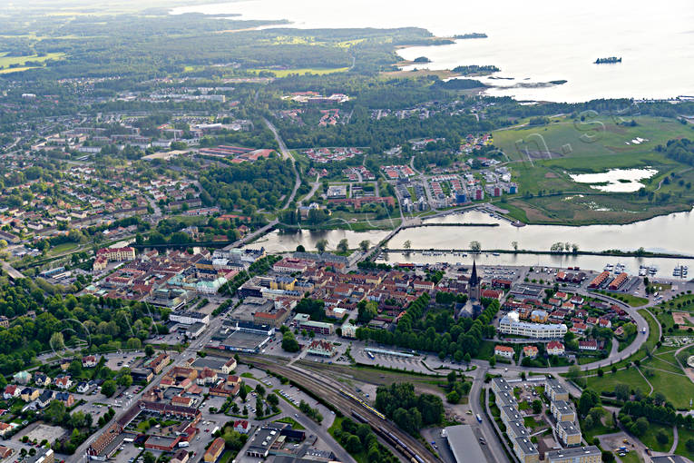 aerial photo, aerial photo, aerial photos, aerial photos, drone aerial, drnarfoto, Mariestad, stder, summer, Vnern, Vstergtland