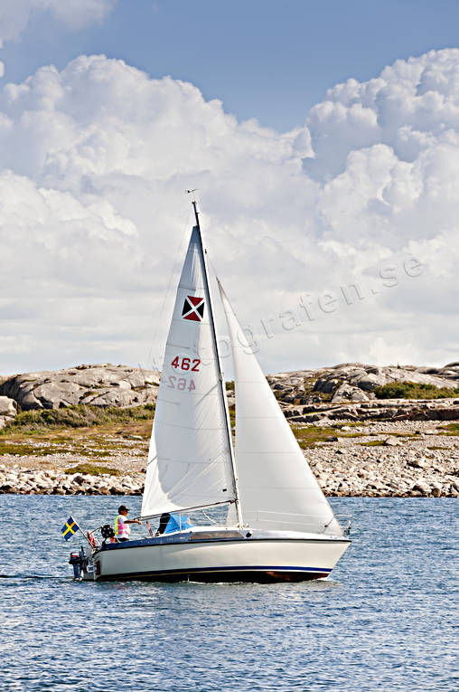 Bohuslän, coast, communications, Maxi, sail, sailing-boat, sea, seasons, summer, water