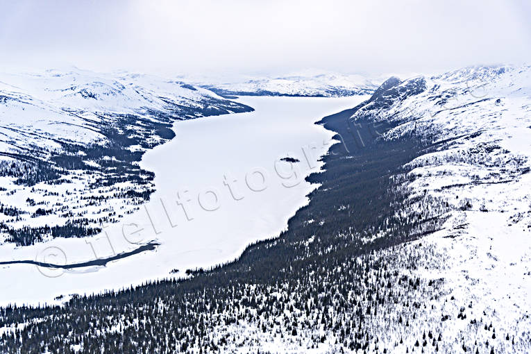 aerial photo, aerial photo, aerial photos, aerial photos, drone aerial, drnarfoto, Jamtland, landscapes, Mealhka, Mjlkvattnet, Oldfjallen, Stor-Mjlkvattnet, stores, strmrnna, vattenkraftsmagasin, winter