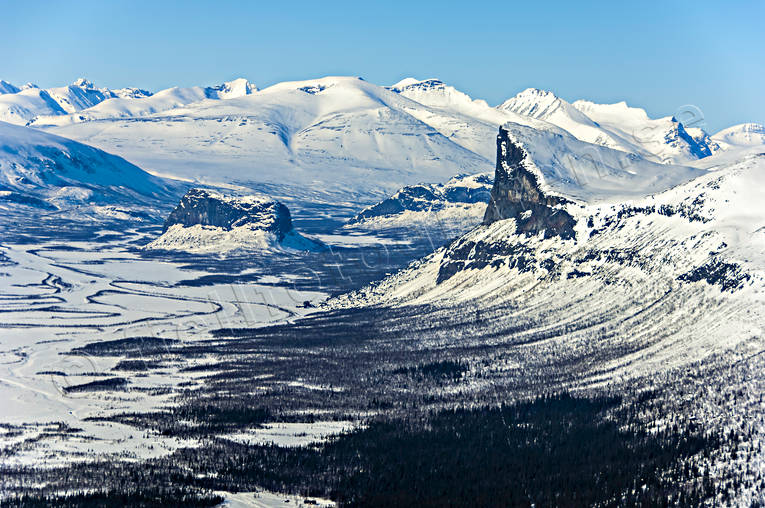 aerial photo, aerial photo, aerial photos, aerial photos, drone aerial, drnarfoto, landscapes, Lapland, mountain pictures, Nammasj, Nammatj, Rapa Valley, Skierfe, winter