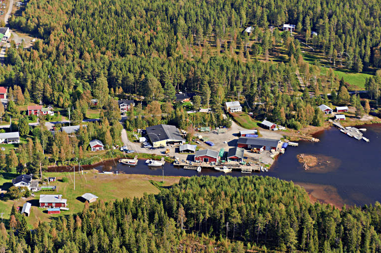 aerial photo, aerial photo, aerial photos, aerial photos, autumn, cabins, drone aerial, drnarfoto, North Bothnia