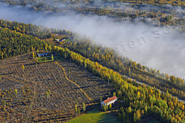 aerial photo, aerial photo, aerial photos, aerial photos, autumn, cabins, drone aerial, drönarfoto, North Bothnia