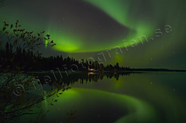 aurora borealis, nature phenomenon, night sky, northern lights, reflection, sky, sky phenomena