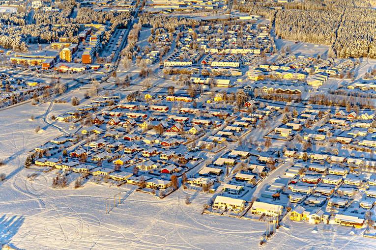 aerial photo, aerial photo, aerial photos, aerial photos, drone aerial, drönarfoto, Jamtland, landscapes, Odensala, Ostersund, städer, winter