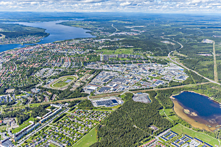 aerial photo, aerial photo, aerial photos, aerial photos, drone aerial, drönarfoto, Jamtland, Lillsjön, Odenskog, Ostersund, städer