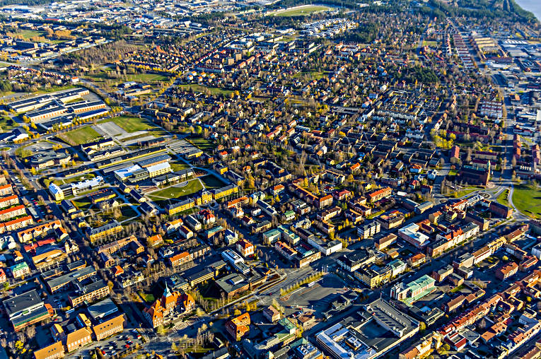 aerial photo, aerial photo, aerial photos, aerial photos, autumn, Campus, drone aerial, drnarfoto, Jamtland, odenslund, Ostersund, stder