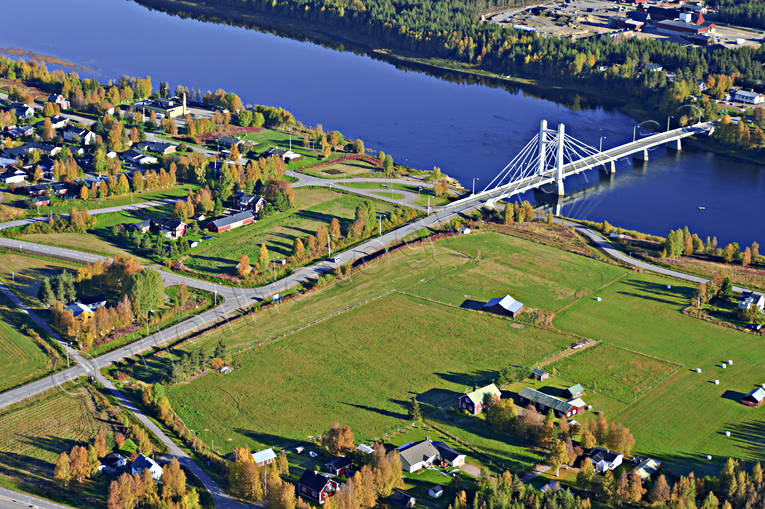 aerial photo, aerial photo, aerial photos, aerial photos, autumn, drone aerial, drönarfoto, farms, North Bothnia, Pajala, samhällen