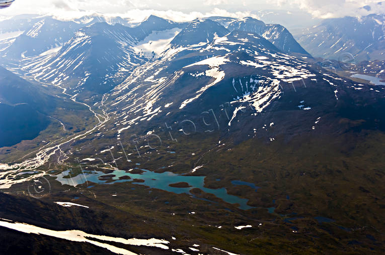 aerial photo, aerial photo, aerial photos, aerial photos, drone aerial, drnarfoto, landscapes, Lapland, Pielajauratjah, Sarek, summer
