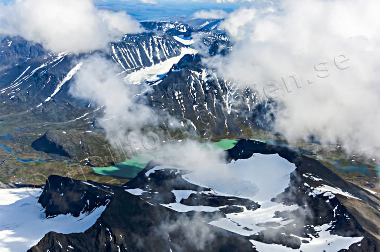 aerial photo, aerial photo, aerial photos, aerial photos, drone aerial, drnarfoto, landscapes, Lapland, national park, Pierikjaure, Sarek, summer, par