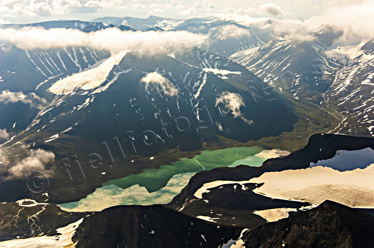 aerial photo, aerial photo, aerial photos, aerial photos, drone aerial, drnarfoto, landscapes, Lapland, Pierikjaure, Pierikpakte, Sarek, summer