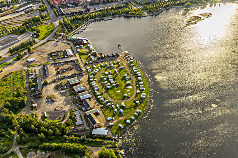 aerial photo, aerial photo, aerial photos, aerial photos, camping, camping site, drone aerial, drnarfoto, husbilar, husvagnar, landscapes, North Bothnia, Pitea, samhllen, summer