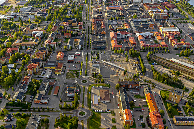 aerial photo, aerial photo, aerial photos, aerial photos, centre, drone aerial, drnarfoto, landscapes, North Bothnia, Pitea, samhllen, summer