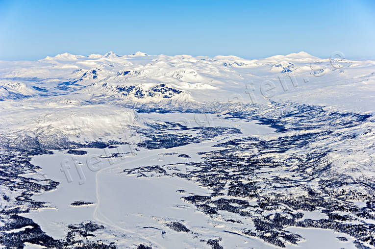 aerial photo, aerial photo, aerial photos, aerial photos, drone aerial, drönarfoto, Guddujavrre, Kuoddojaure, landscapes, Lapland, Miekak, Pite river, winter