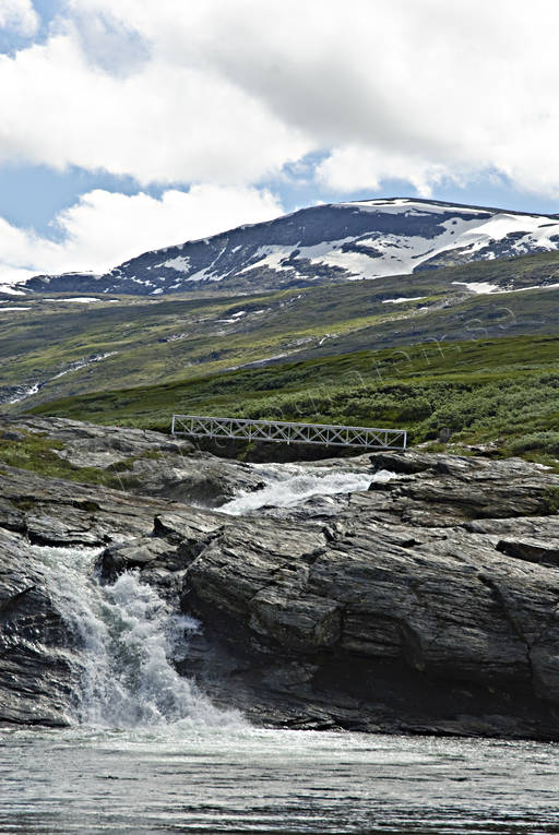 fall, landscapes, Lapland, national park, Padjelanta, summer, water fall