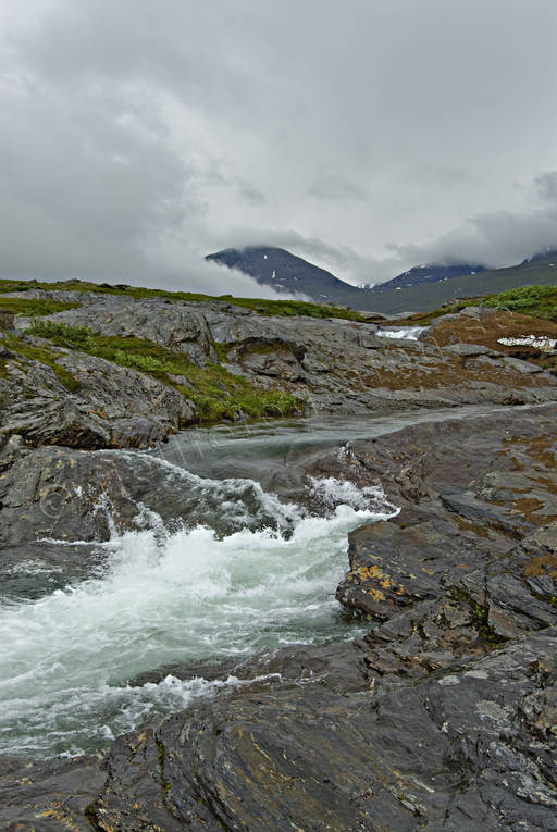 fall, fjllfors, landscapes, Lapland, national park, Padjelanta, Pllaurjkk, stream, summer, water fall