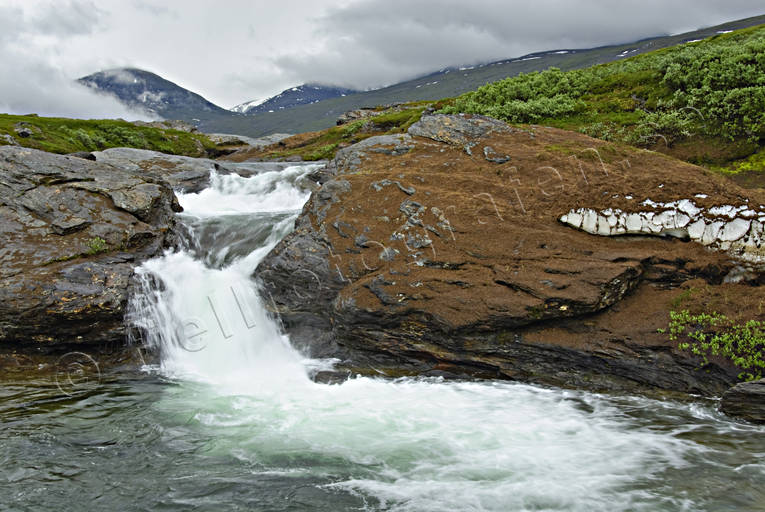 fall, fjllfors, landscapes, Lapland, national park, Padjelanta, Pllaurjkk, stream, summer, water fall