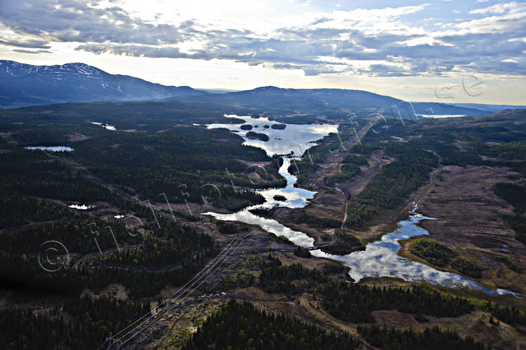 aerial photo, aerial photo, aerial photos, aerial photos, drone aerial, drnarfoto, electric power supply, energy, environment, Jamtland, landscapes, nature, power line, spring, work