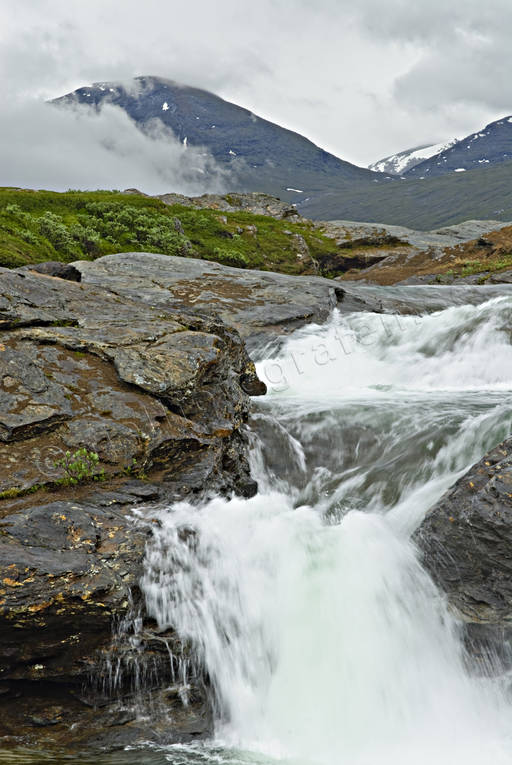 fall, fjällfors, landscapes, Lapland, national park, Padjelanta, Pållaurjåkkå, stream, summer, water fall
