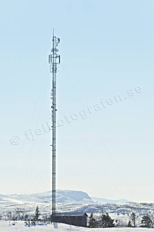 communications, Jamtland, landscapes, mast, mobilmast, radio mast, Visjvalen, winter