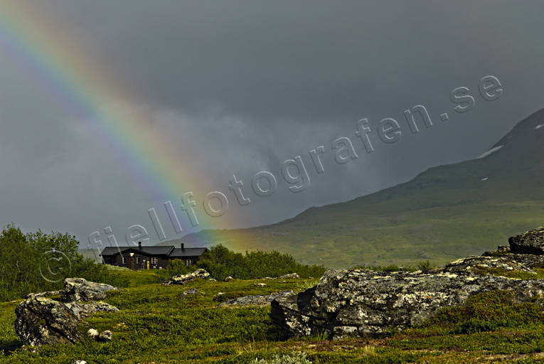 landscapes, Lapland, national park, Padjelanta, rainbow, summer