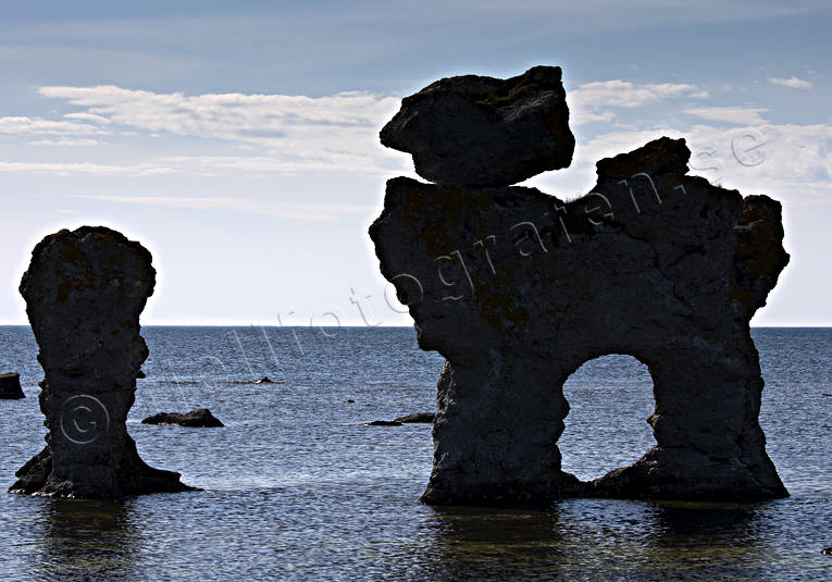 Fårö, Gamle-Hamn, Gotland, landscapes, nature, rauk, raukar, sea, seasons, summer