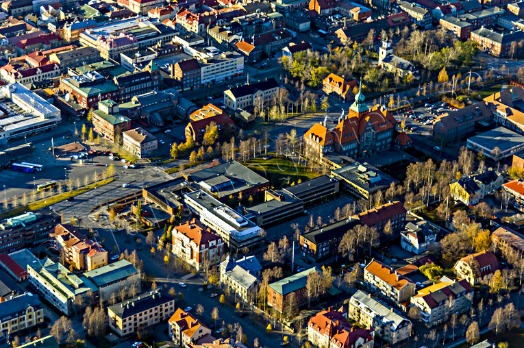 aerial photo, aerial photo, aerial photos, aerial photos, autumn, centre, drone aerial, drnarfoto, Jamtland, Ostersund, Rdhuset, stder