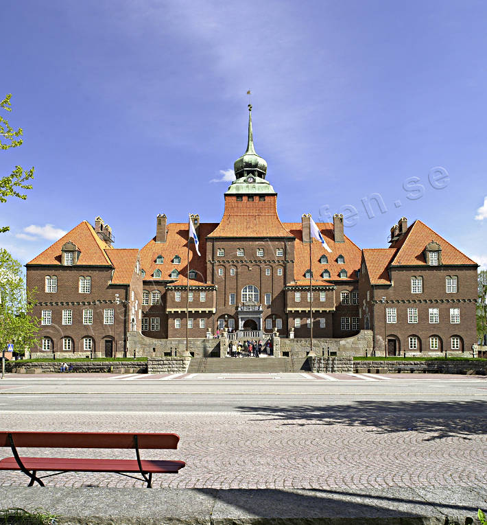 buildings, Jamtland, kommunhus, municipality, Ostersund, Rdhuset