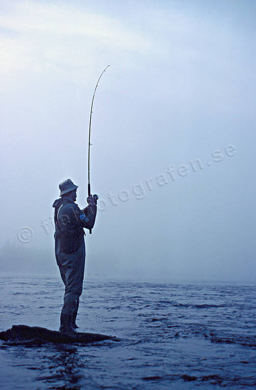 anglers, angling, fishing, fog, Granboforsen, reel, reel fishing, spin fishing, spinning, stream