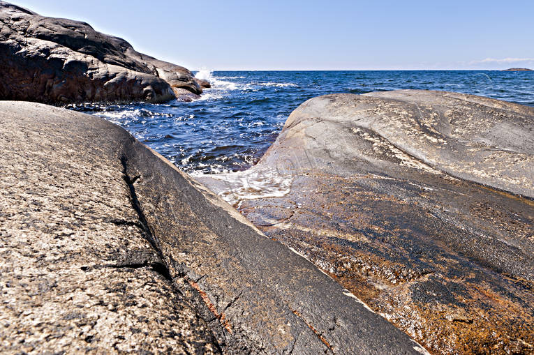 archipelago, Bohusln, coast, horizon, lake, landscapes, nature, rocks, sea, stone, summer