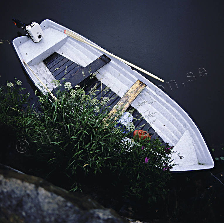 ambience, ambience pictures, atmosphere, boat, from above, plastic boat, rowing-boat, season, seasons, sharp, summer