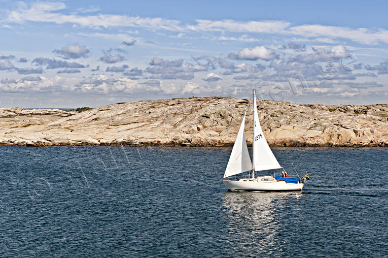 boat, Bohuslän, communications, landscapes, nature, sailing-boat, sea, seasons, summer, vatten, Vega, water