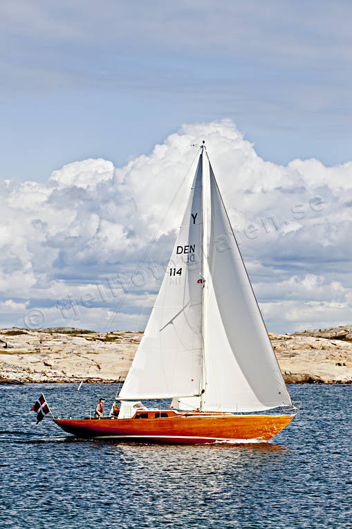archipelago, boat, Bohuslän, coast, communications, sailing-boat, sea, seasons, summer, water