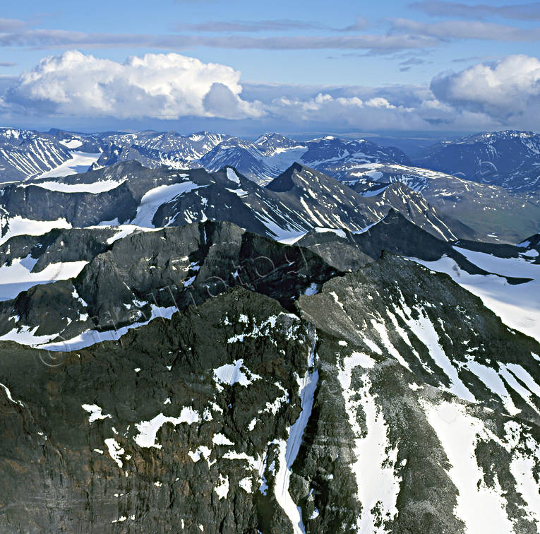 aerial photo, aerial photo, aerial photos, aerial photos, drone aerial, drnarfoto, landscapes, Lapland, mountain, national park, national parks, Sarek, Sarektjakka, summer