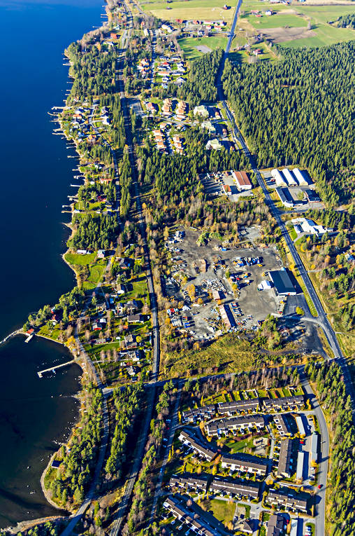 aerial photo, aerial photo, aerial photos, aerial photos, autumn, Brittsbo, Byn, drone aerial, drnarfoto, Jamtland, Lugnvik, Ostersund, Semssviken, stder
