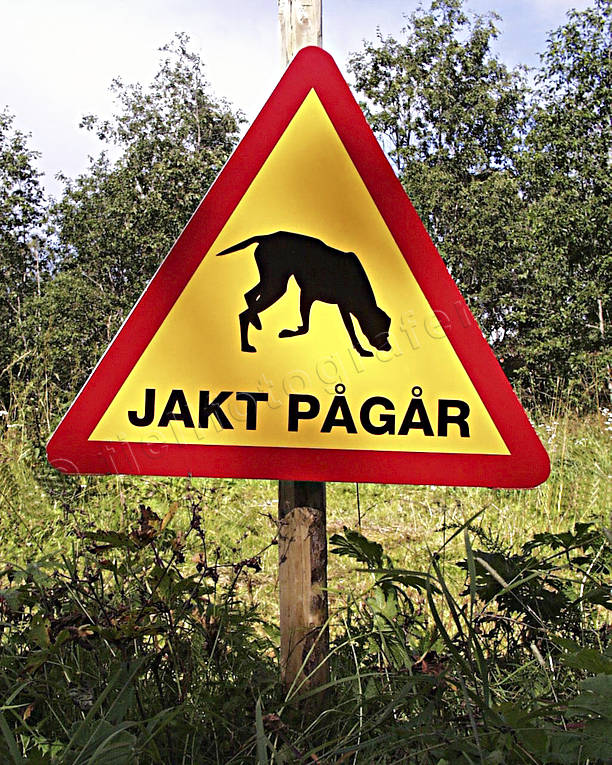 allmnjakt, hunting, hunting road sign, sign, underway, warning