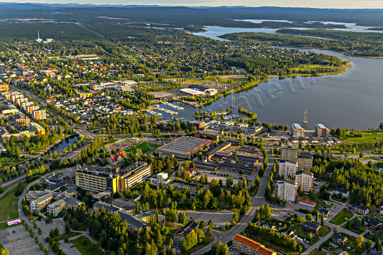 aerial photo, aerial photo, aerial photos, aerial photos, drone aerial, drnarfoto, gsthamn, North Bothnia, Nrdfjrden, Pitea, samhllen, school, sjukhuset, Strmns, summer, ttort