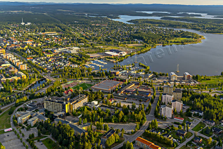 aerial photo, aerial photo, aerial photos, aerial photos, drone aerial, drnarfoto, gsthamn, North Bothnia, Nrdfjrden, Pitea, samhllen, school, sjukhuset, Strmns, summer, ttort