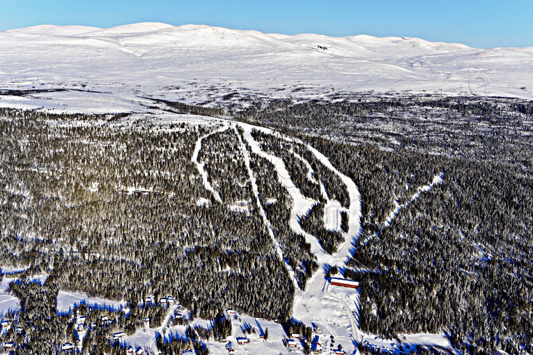 aerial photo, aerial photo, aerial photos, aerial photos, drone aerial, drnarfoto, Herjedalen, journeys down, landscapes, Ljungdalen, samhllen, ski slopes, winter