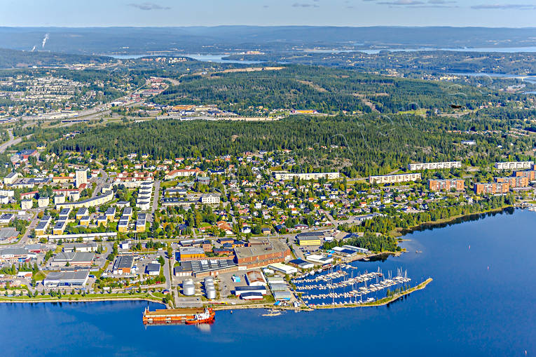 aerial photo, aerial photo, aerial photos, aerial photos, drone aerial, drönarfoto, factory, installations, landscapes, Medelpad, port, Skönsberg, small-boat harbour, städer, summer, Sundsvall